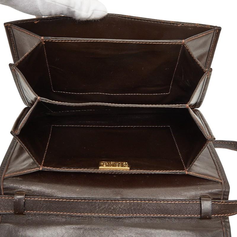 FENDI（フェンディ） ズッカ ショルダーバッグ ブラウン キャンバス