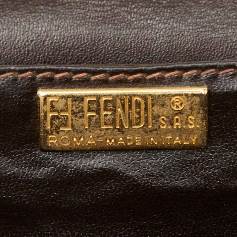 FENDI（フェンディ） ズッカ ショルダーバッグ ブラウン キャンバス
