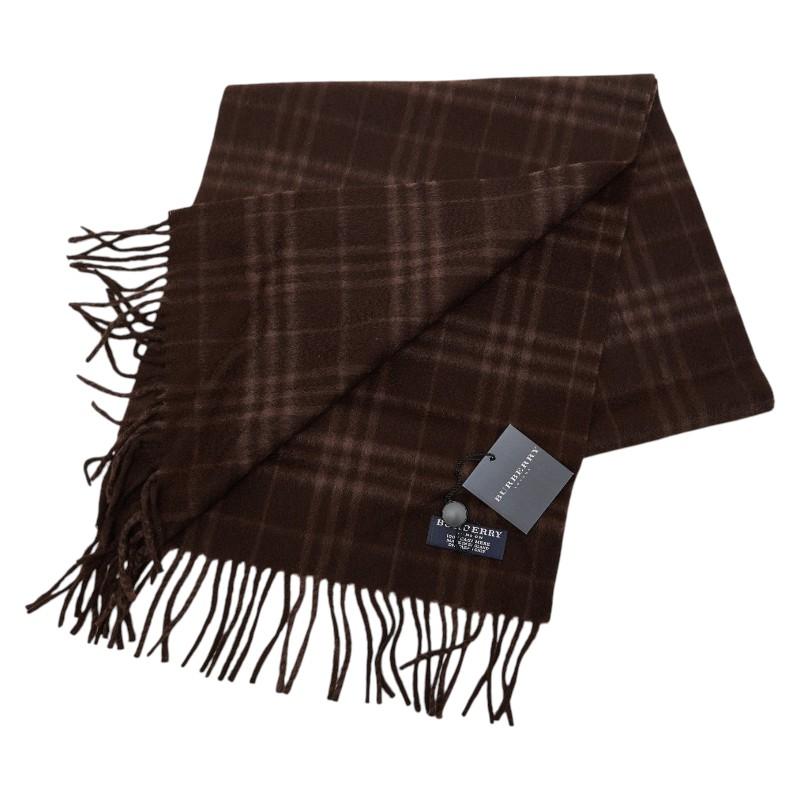 BURBERRY（バーバリー） チェック マフラー ブラウン カシミヤ