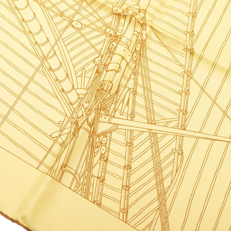 HERMES（エルメス） カレ90 Vent Portant 追い風 スカーフ イエロー