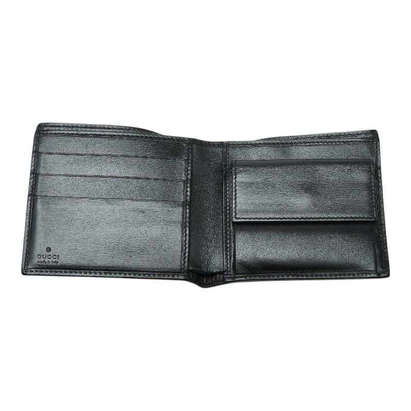 GUCCI（グッチ） インターロッキングG 二つ折り財布 115217 ブラック