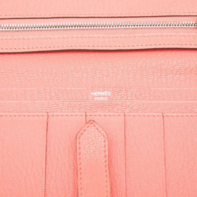 HERMES（エルメス） ベアン スフレ 長財布 ピンク系 フラミンゴ