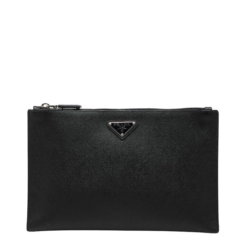 PRADA（プラダ） 三角ロゴプレート クラッチバッグ セカンドバッグ