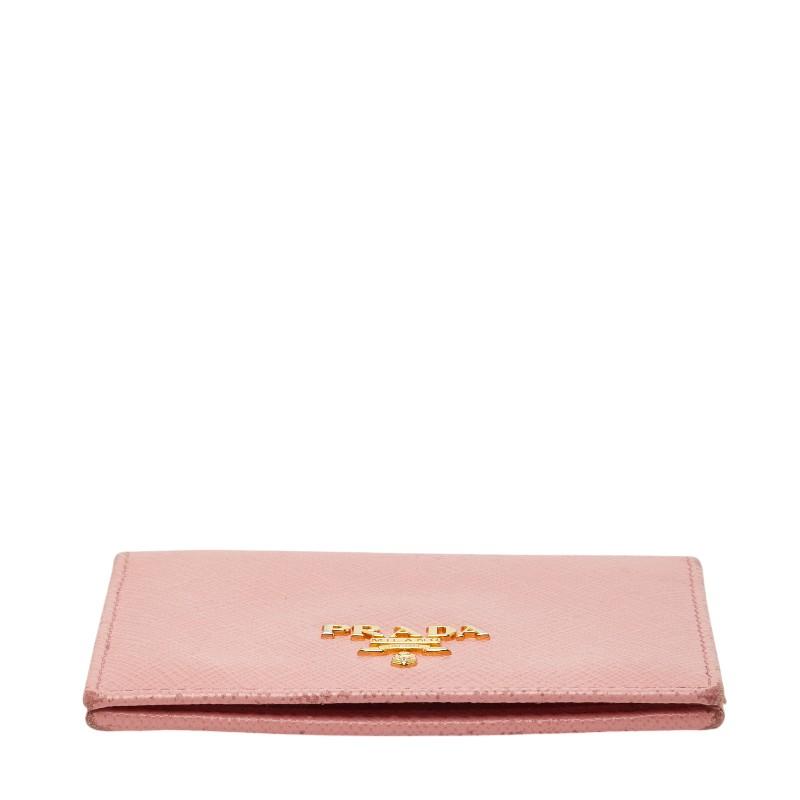 PRADA（プラダ） カードケース パスケース ピンク サフィアーノレザー