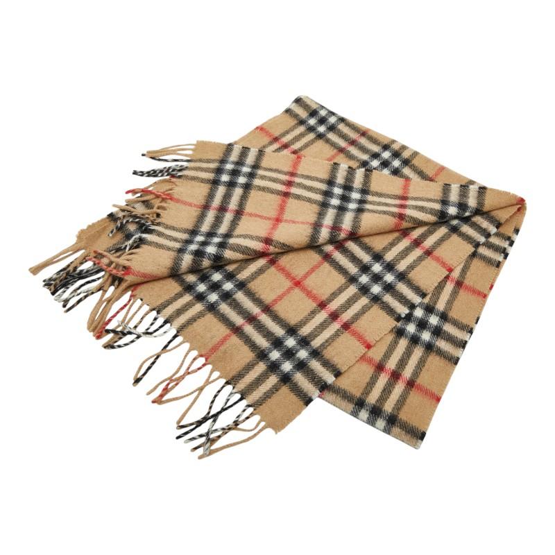 BURBERRY ノバチェック カシミヤ100% マフラー ベージュ　① BURBERRY（バーバリー） ノバチェック マフラー ベージュ カシミヤ