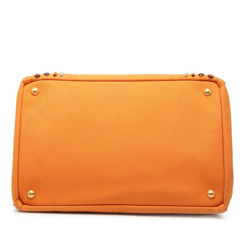 PRADA（プラダ） 三角ロゴプレート カナパM ハンドバッグ トートバッグ 