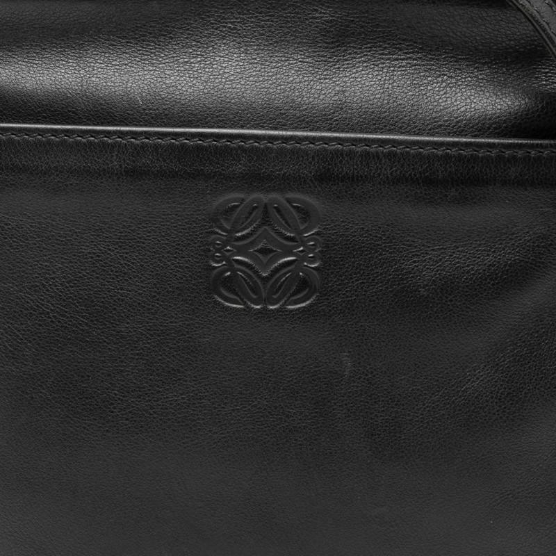 【美品】LOEWE ロエベ アナグラム ショルダーバッグ ポシェット ブラック LOEWE（ロエベ） アナグラム 斜め掛け ショルダーバッグ ポシェット