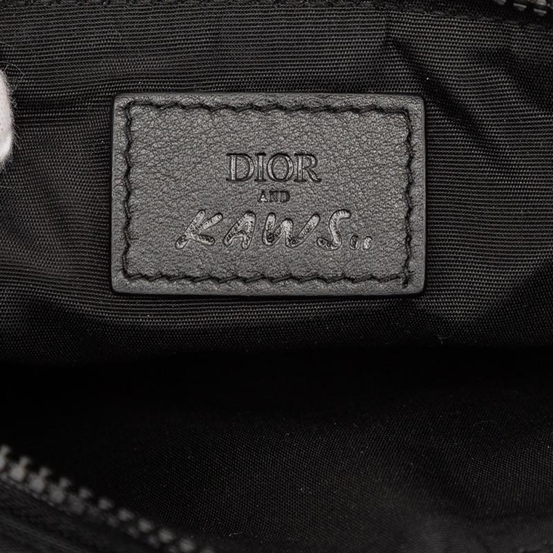 ディオール × カウズ KAWS ポーチ クラッチバッグ ブラック マルチ 