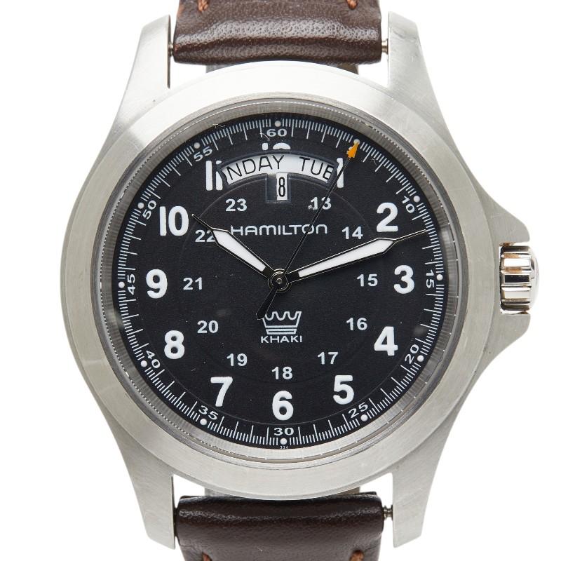 HAMILTON ハミルトン KHaki h644510 稼働品 HAMILTON（ハミルトン） カーキ キング ベルト（社外品） 腕時計