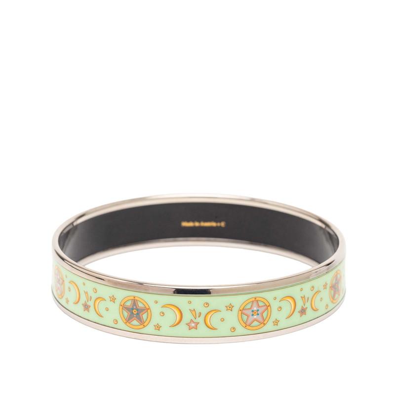 HERMES（エルメス） エマイユMM 七宝焼き 月 星 モチーフ バングル