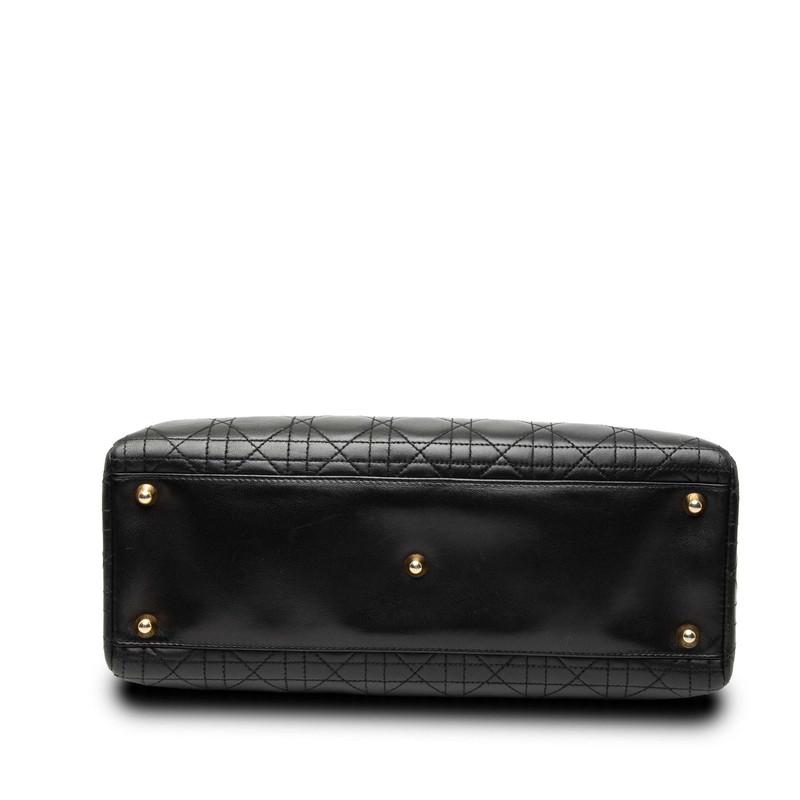 クリスチャンディオール カナージュ レディディオール ラージ ハンドバッグ ショルダーバッグ 2WAY ブラック Christian Dior 【中古】_2