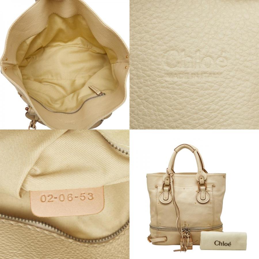 Chloe（クロエ） パディントン トートバッグ ハンドバッグ ホワイト