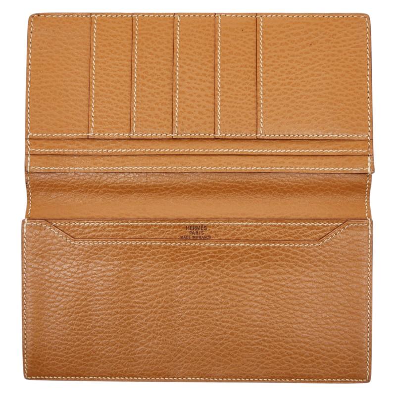 エルメス MC2 フレミング 二つ折り財布 長財布 トリヨンクレマンス レディース HERMES 【1-0259256】 HERMES（エルメス） MC2 フレミング 二つ折り財布 長財布 ブラウン