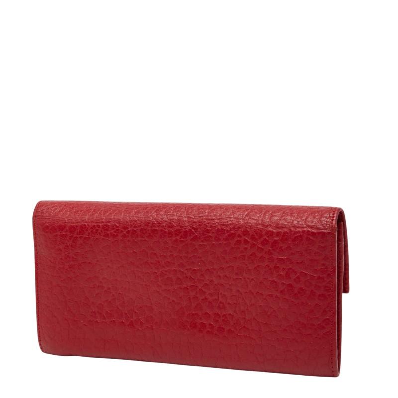 PRADA（プラダ） 長財布 レッド レザー レディース 【中古】 : 銀座 
