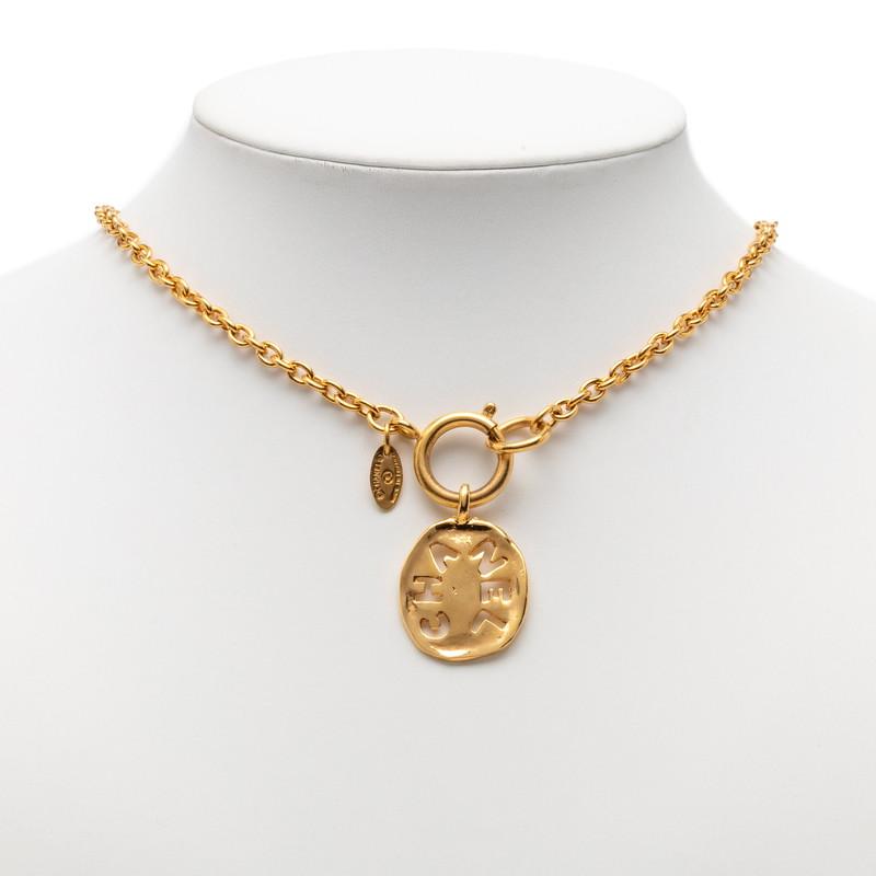 CHANEL（シャネル） ロゴ ネックレス ゴールド メッキ レディース 