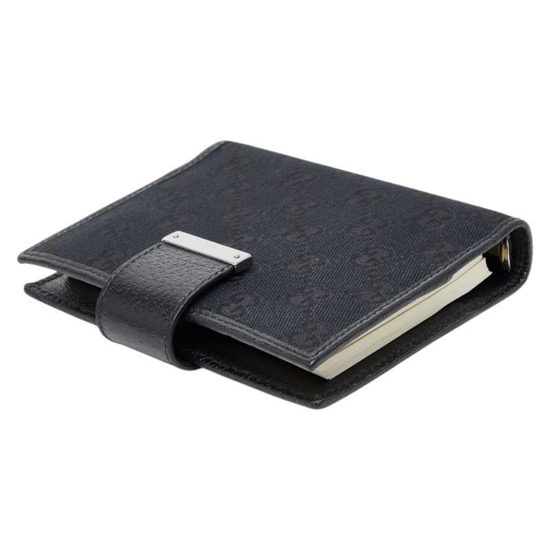 美品 グッチ GGキャンバス - 手帳 手帳カバー 115240 キャンバス レディース GUCCI 【1-0259298】 GUCCI（グッチ） GGキャンバス - 手帳 手帳カバー 115240 ブラック
