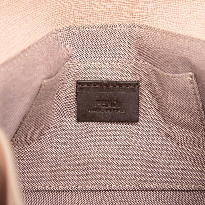 FENDI（フェンディ） ロゴ ショルダーバッグ 8M0327 ピンク レザー 