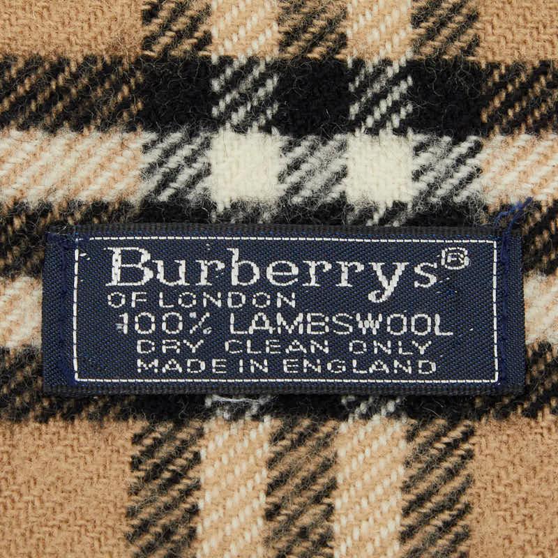 BURBERRY バーバリー ノバチェック ウールマフラー 未使用品 BURBERRY（バーバリー） ノバチェック マフラー ブラウン マルチカラー