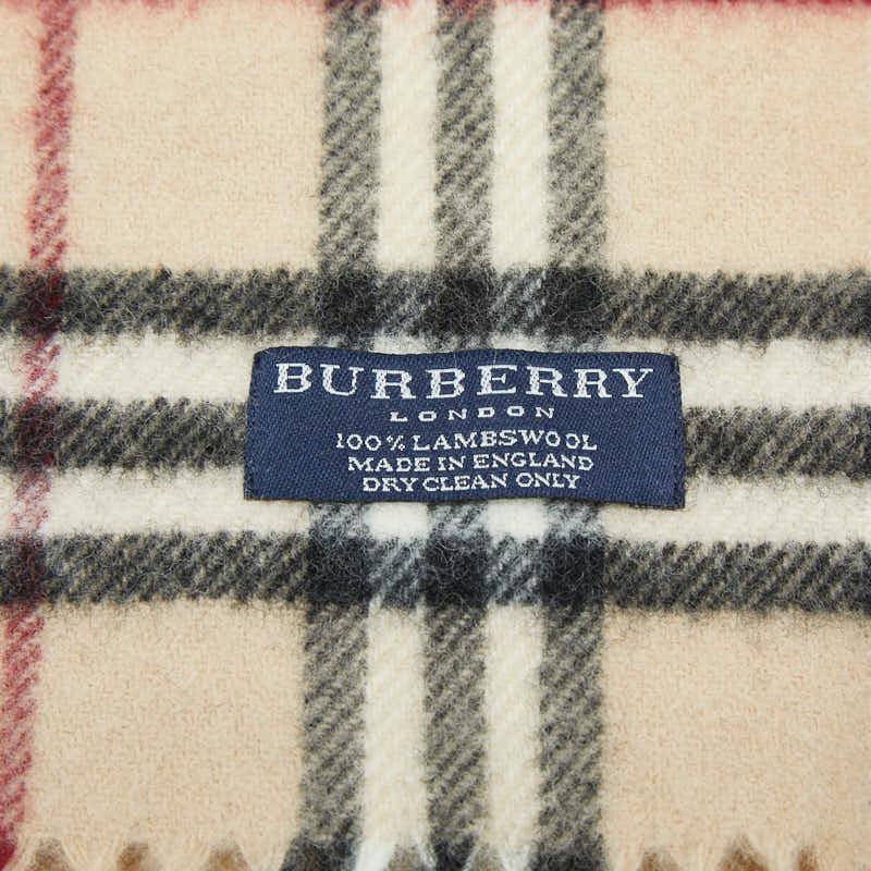 新品　未使用　バーバリー　ノバチェック　ウール　マフラー　ベージュ BURBERRY（バーバリー） ノバチェック マフラー ベージュ マルチカラー