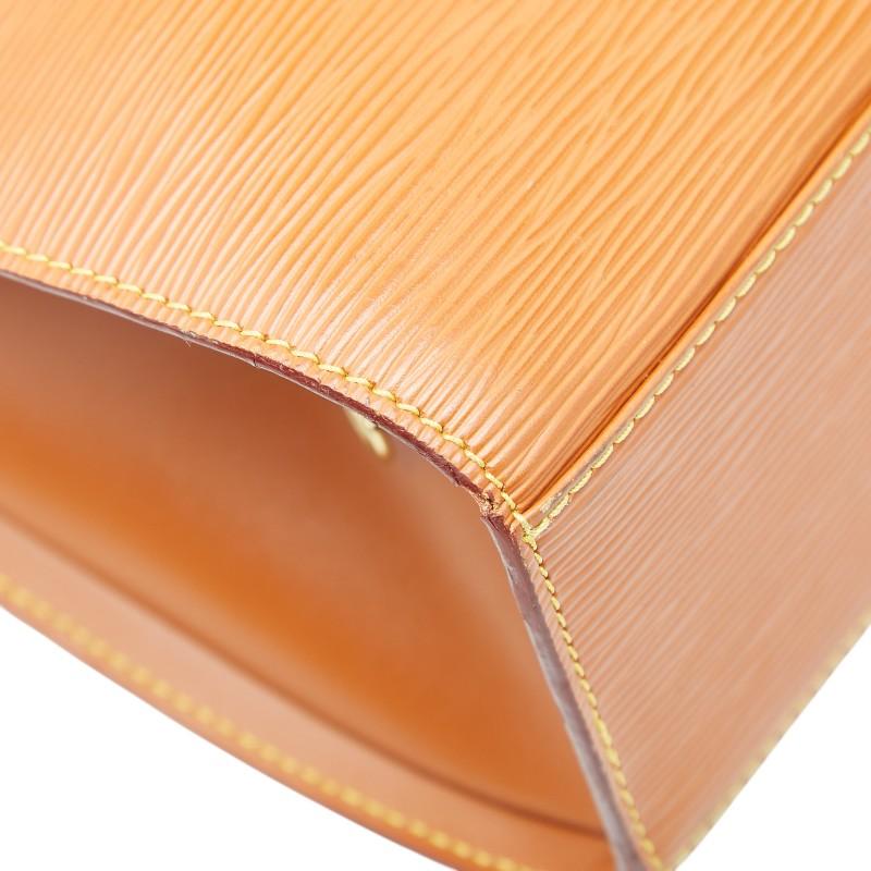 ルイ ヴィトン エピ ソルボンヌ ビジネスバッグ ハンドバッグ M54518 ジパングゴールド ブラウン レザー LOUIS VUITTON 【中古】