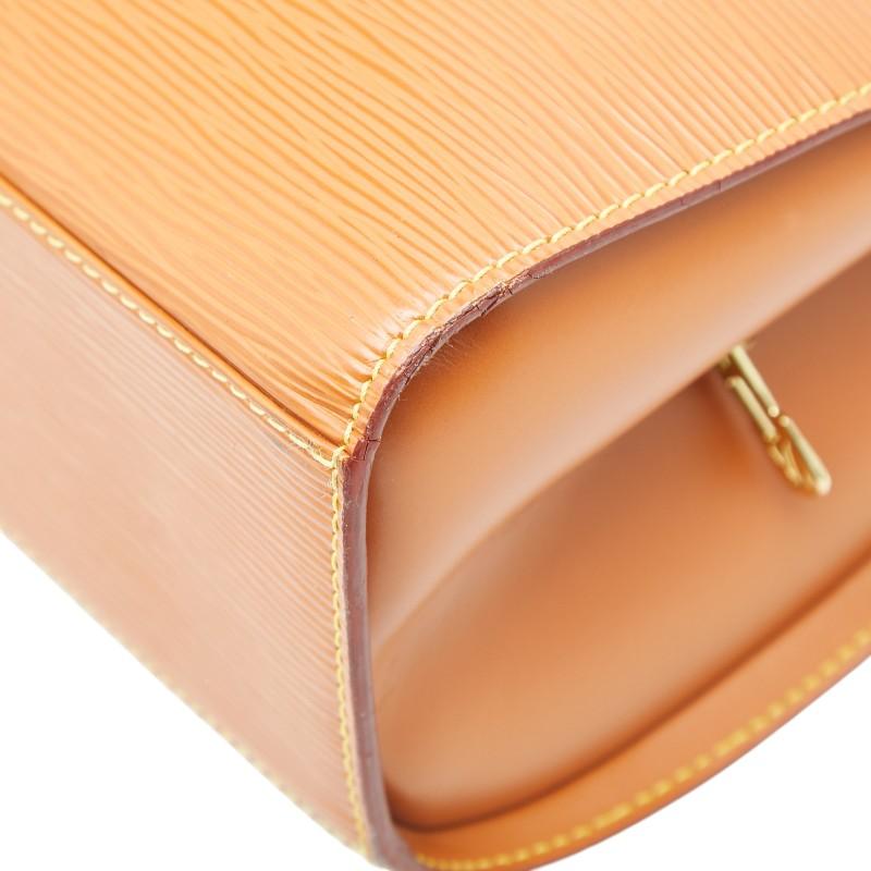ルイ ヴィトン エピ ソルボンヌ ビジネスバッグ ハンドバッグ M54518 ジパングゴールド ブラウン レザー LOUIS VUITTON 【中古】