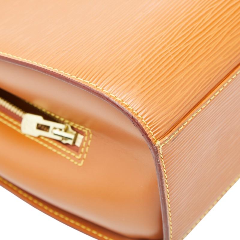 ルイ ヴィトン エピ ソルボンヌ ビジネスバッグ ハンドバッグ M54518 ジパングゴールド ブラウン レザー LOUIS VUITTON 【中古】