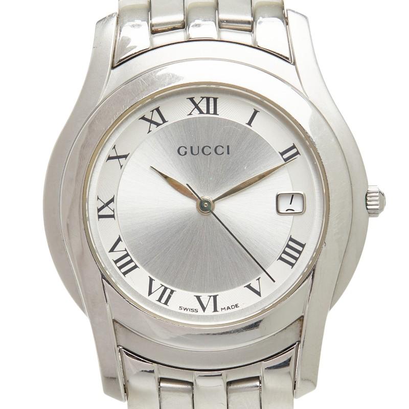 GUCCI（グッチ） Gクラス 腕時計 5500M クオーツ シルバー文字盤
