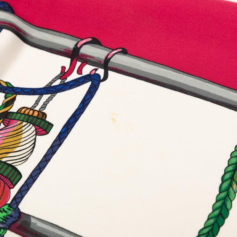 HERMES（エルメス） カレ90 PASEMENTERIE 紐飾り スカーフ ピンク