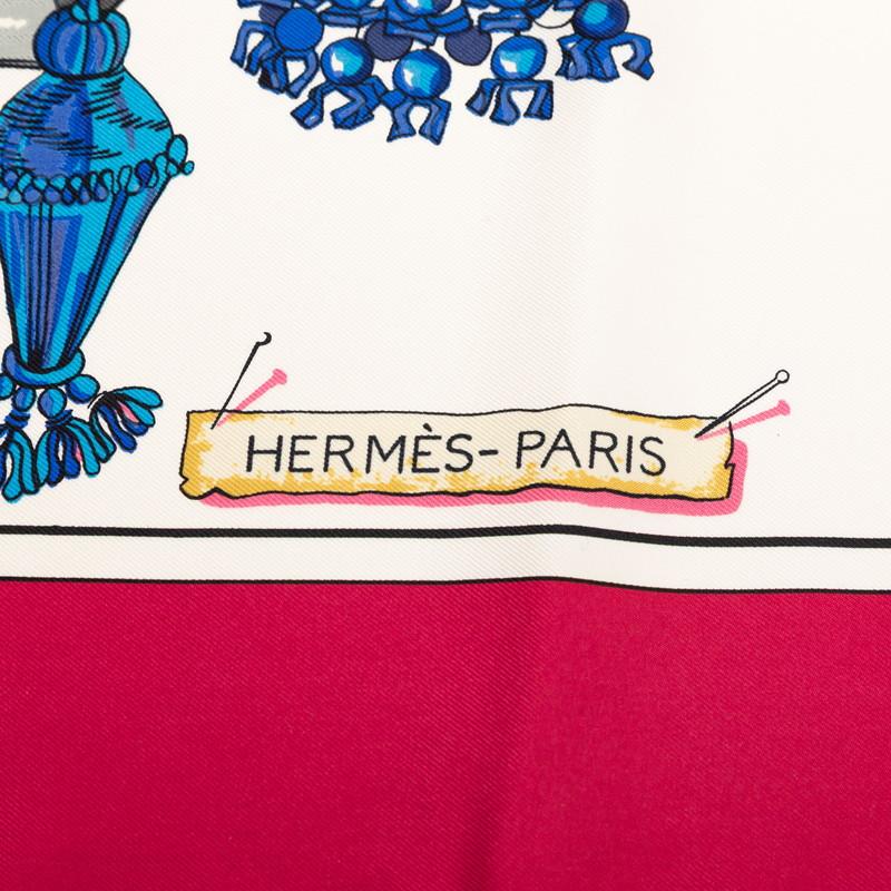 HERMES（エルメス） カレ90 PASEMENTERIE 紐飾り スカーフ ピンク