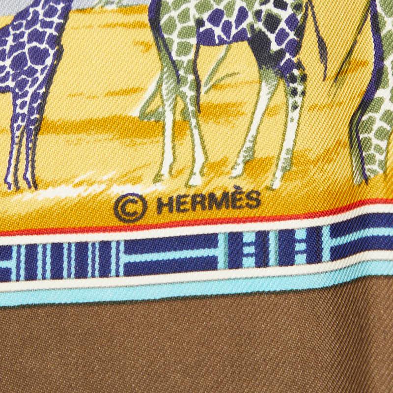 HERMES（エルメス） カレ90 TROPIQUES トロピック スカーフ ブラウン