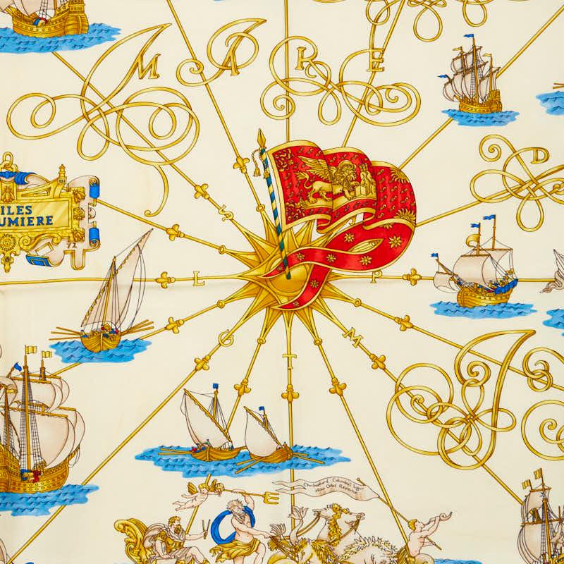 HERMES（エルメス） カレ90 VOILES DE LUMIERE 光の帆船 スカーフ