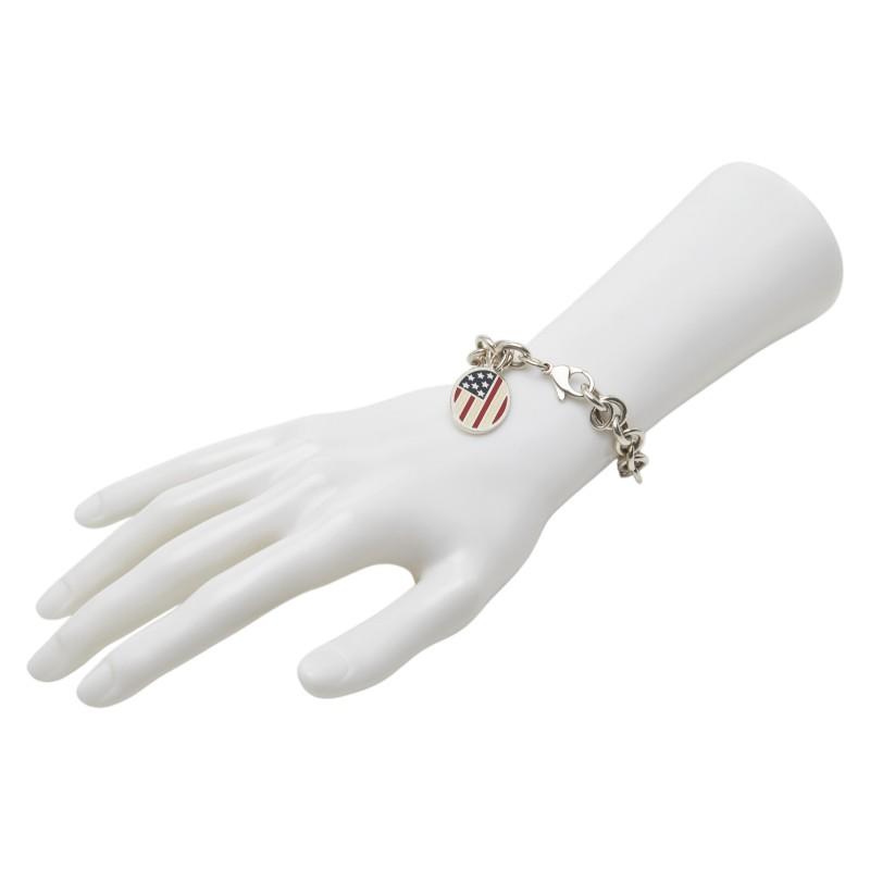 TIFFANY&Co.（ティファニー） オーバルタグ 星条旗 モチーフ チェーン