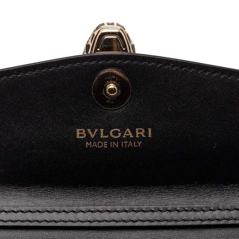 ブルガリ セルペンティ フォーエバー ポーチ 小物入れ ブラック マルチカラー レザー レディース BVLGARI 【中古】