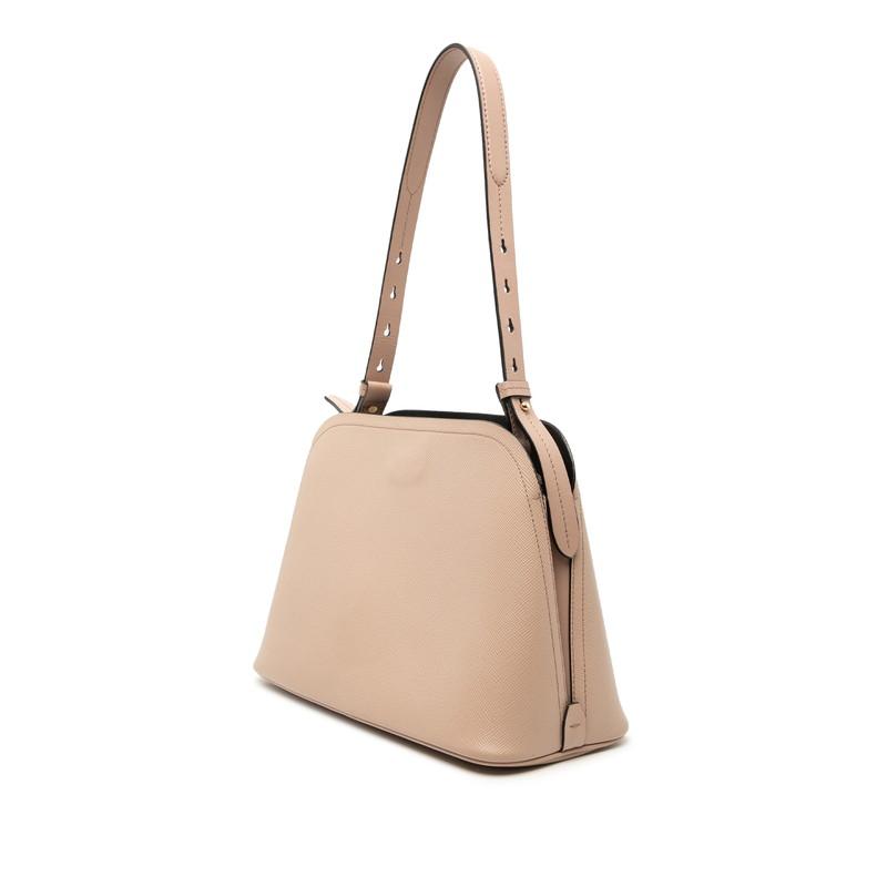 プラダ 三角ロゴプレート マチネ ミディアム ショルダーバッグ 1BA251 サフィアーノレザー レディース PRADA 【1-0260512】 PRADA（プラダ） マチネ ミディアム 三角ロゴプレート ショルダー