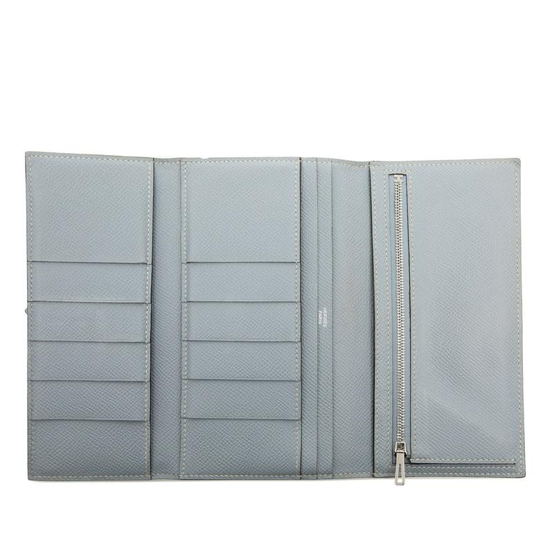 エルメス ベアン 2PLIS バイカラー 三つ折り財布 ヴォーエプソン レディース HERMES 【1-0260636】 HERMES（エルメス） ベアン 2PLIS バイカラー 三つ折り財布 イエロー