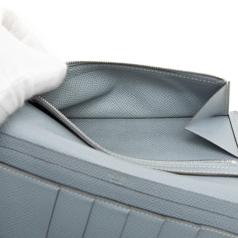 HERMES（エルメス） ベアン 2PLIS バイカラー 三つ折り財布 イエロー