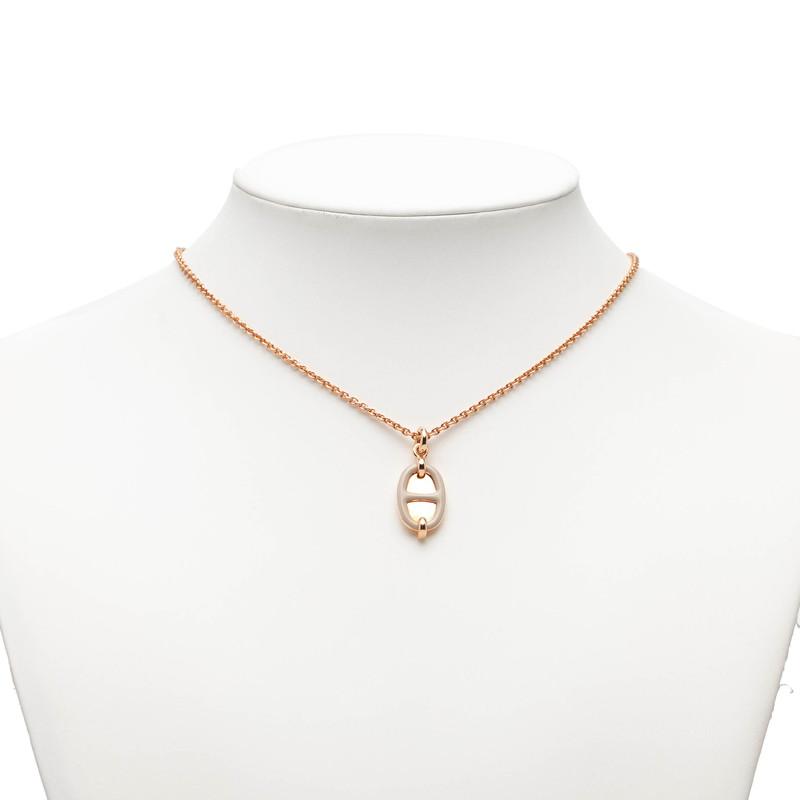 HERMES（エルメス） ミニ マイヨンPM ネックレス ピンクゴールド 