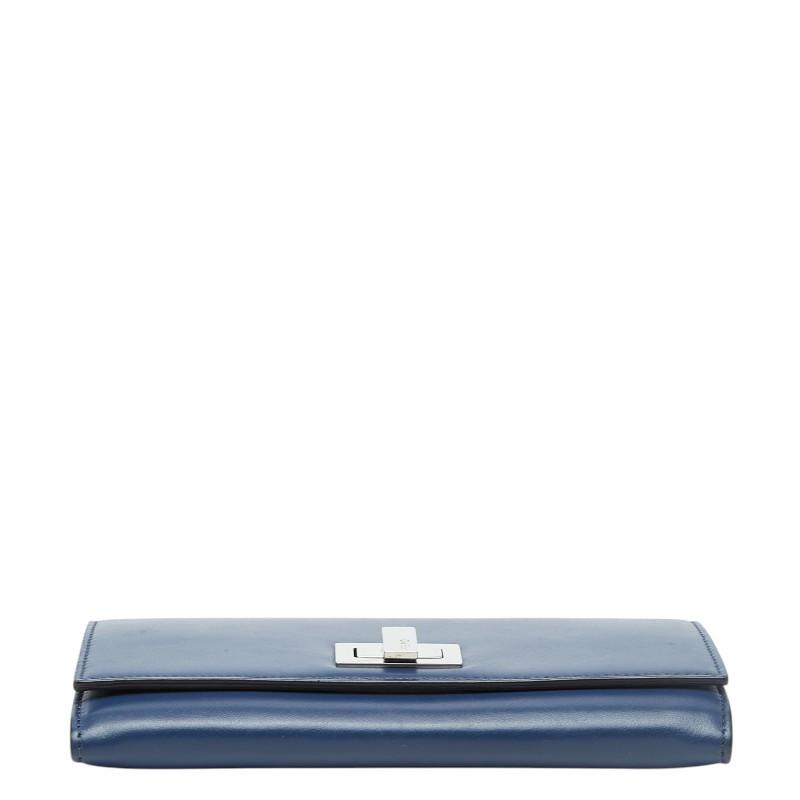 FENDI（フェンディ） ピーカブー 長財布 8M0377 ブルー レザー