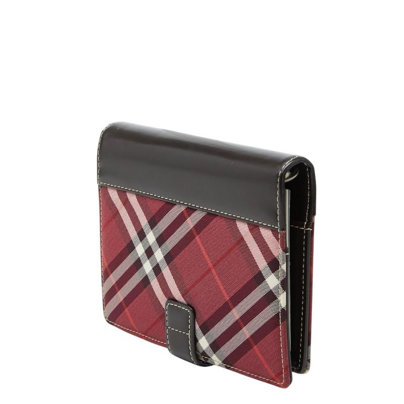 BURBERRY（バーバリー） ノバチェック 手帳カバー システム手帳 レッド