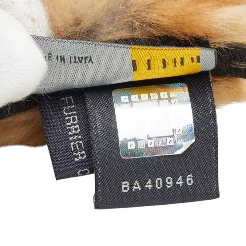 FENDI（フェンディ） チョーカー ネックレス ブラウン レザー ファー 