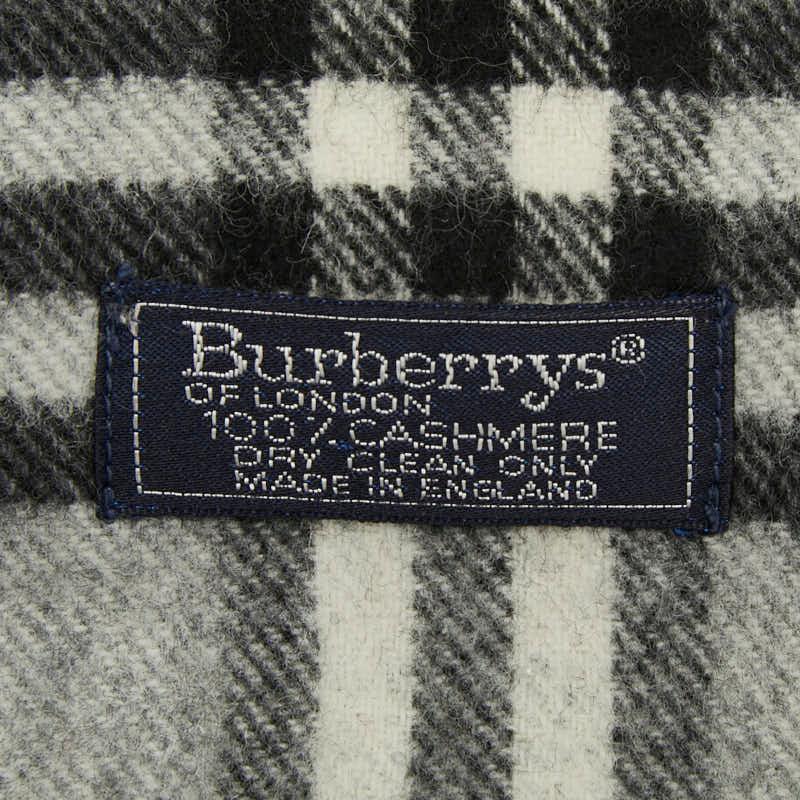 バーバリーズ ノバチェック マフラー グレー カシミヤ レディース Burberrys 【中古】_3
