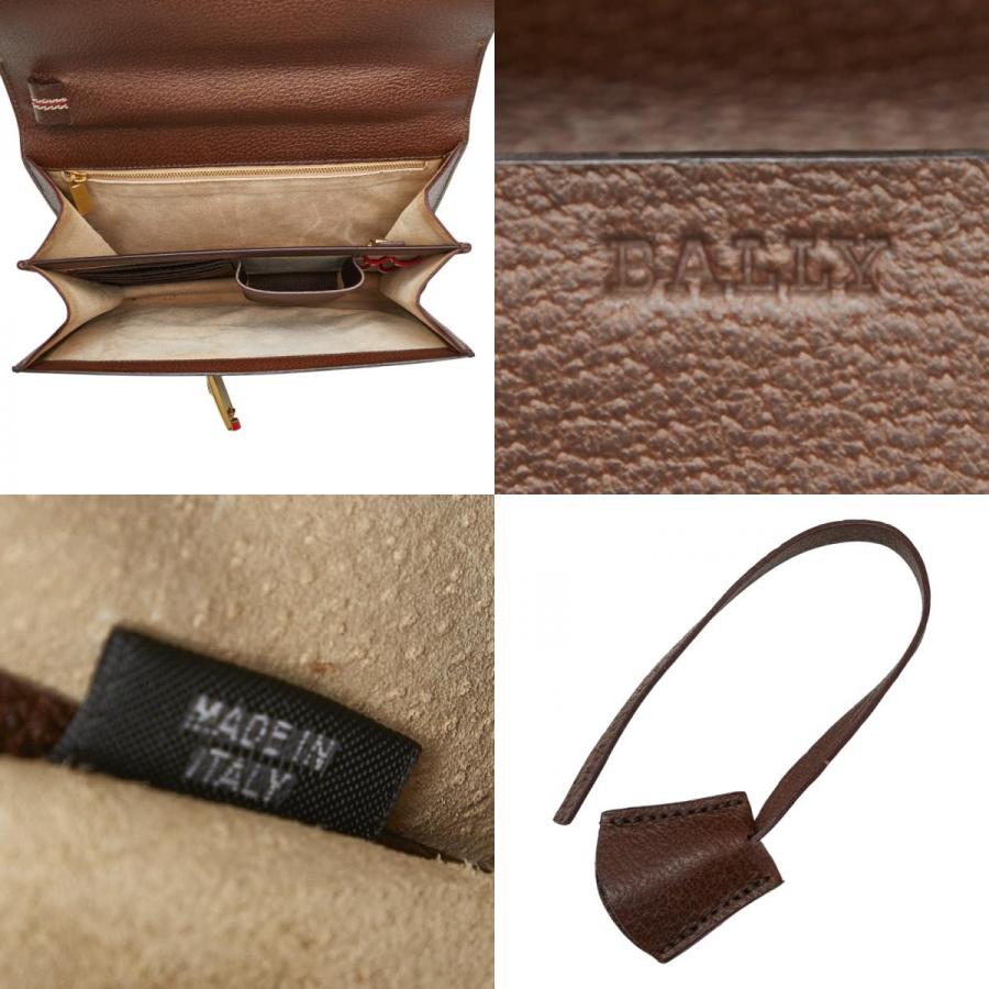 Bally（バリー） セカンドバッグ クラッチバッグ ブラウン レザー