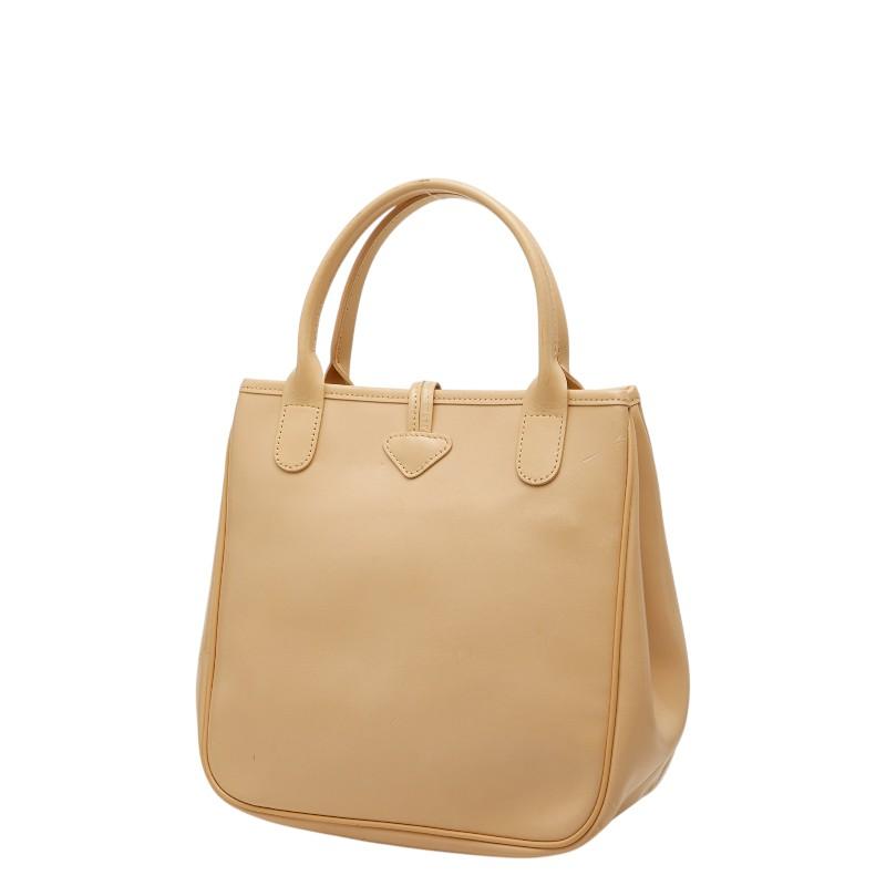 LONGCHAMP（ロンシャン） ロゾ ハンドバッグ ベージュ レザー 