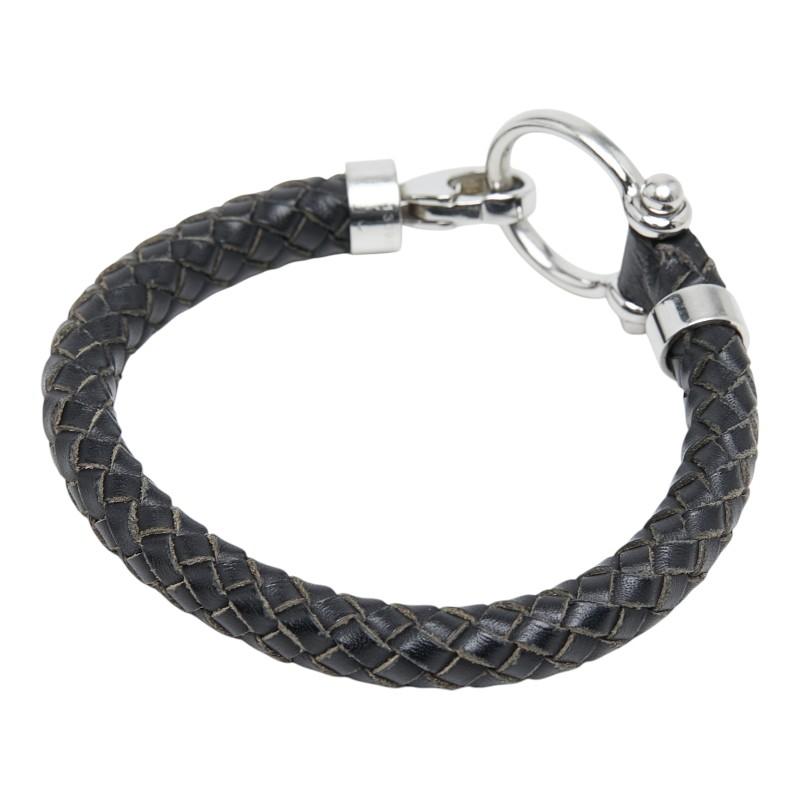 OMEGA（オメガ） アクア セイリング 編み込み ブレスレット ブラック