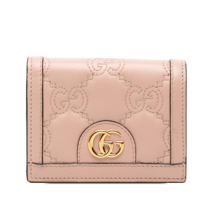 GUCCI（グッチ） GGマトラッセ GGロゴ キルティング 二つ折り財布