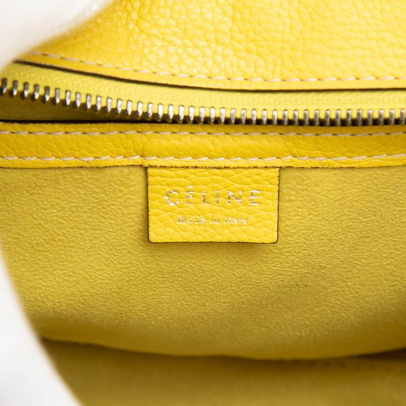 極美品✨セリーヌ　ラゲージ　ナノショッパー　2way イエロー　レザー CELINE（セリーヌ） ラゲージ ナノショッパー ハンドバッグ ショルダー