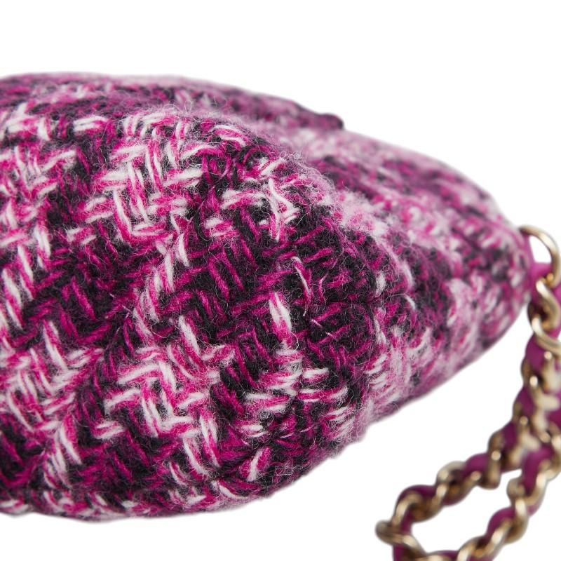 ノベルティ CHANEL メタリックパープルショルダーバッグ CHANEL（シャネル） ココマーク ノベルティ チェーン ミニショルダー