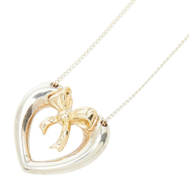 TIFFANY&Co.（ティファニー） ハートリボン ネックレス SV925 シルバー
