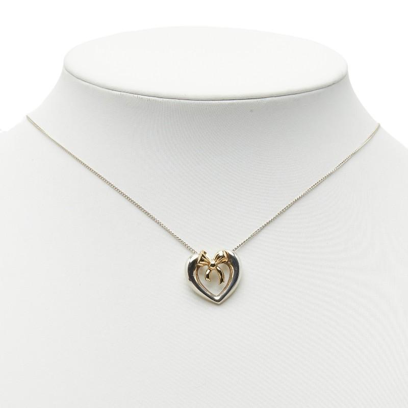 TIFFANY&Co.（ティファニー） ハートリボン ネックレス シルバー