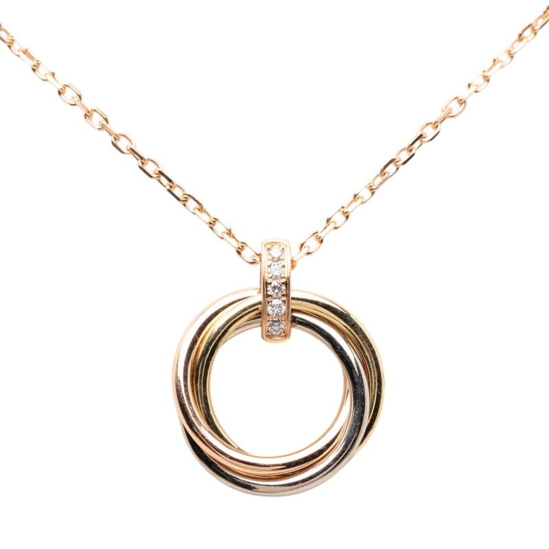 Cartier（カルティエ） トリニティ 5Pダイヤ ペンダント ネックレス